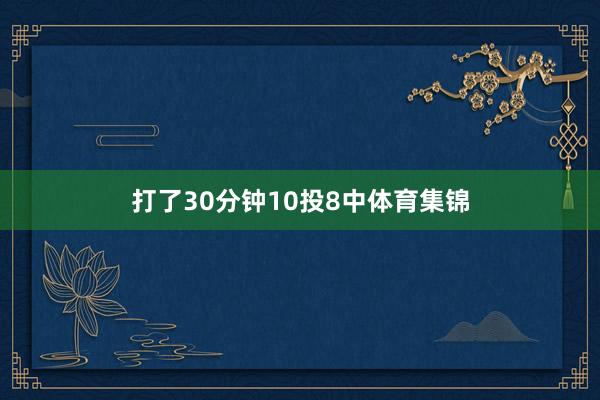 打了30分钟10投8中体育集锦