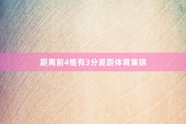 距离前4惟有3分差距体育集锦