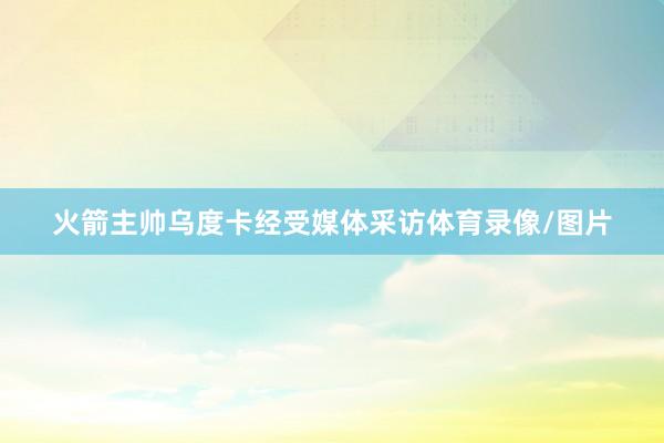 火箭主帅乌度卡经受媒体采访体育录像/图片