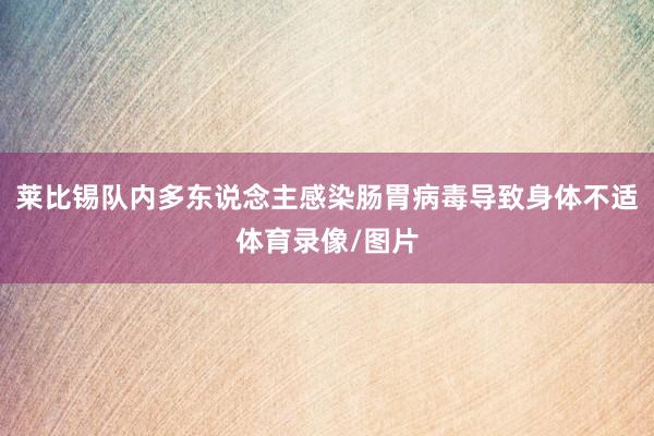 莱比锡队内多东说念主感染肠胃病毒导致身体不适体育录像/图片